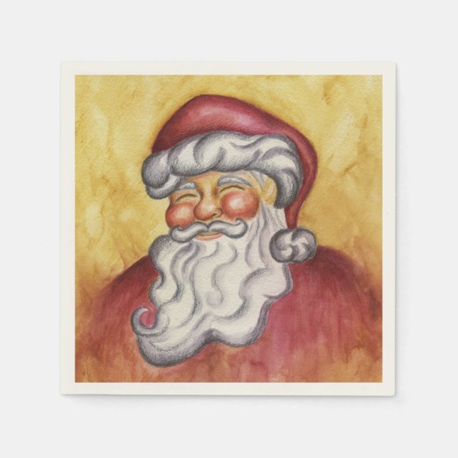 Serviette Jetable Père Noël Christmas Napkins (Devant)