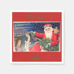 Serviette Jetable Père Noël sur le cru de Thunder_Cove de traînea