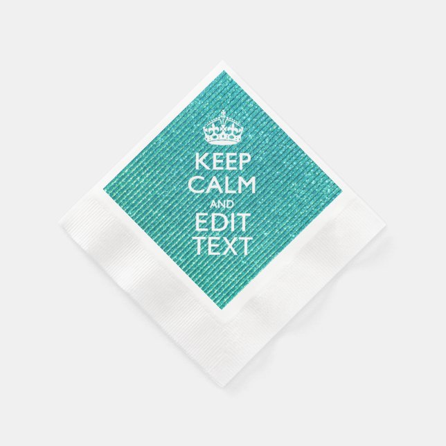 Serviette Jetable Personnalisez facilement le CALME et modifiez le t (Coin)
