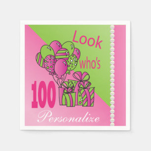 Serviette Jetable Personnalisez l'anniversaire - le regard qui est