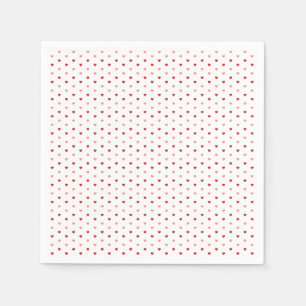 Serviette Jetable Petits Coeurs