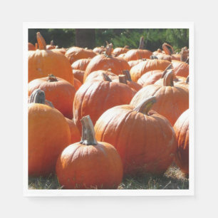 Serviette Jetable Photo citrouille pour automne, Halloween ou Thanks