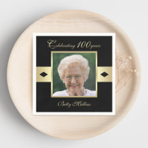 Photo du 100e anniversaire de la fête sur papier n