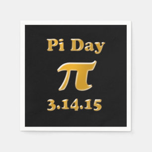 Serviette Jetable Pi Day 2015 Papier serviettes