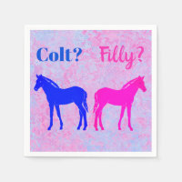 Pink Filly & Colt Bleu Style occidental Révélation