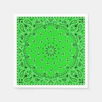 Pique-nique Paisley Bandana Scarf BBQ Spring Green