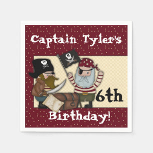 Serviette Jetable Pirate Anniversaire Thème Anniversaire Papier de f