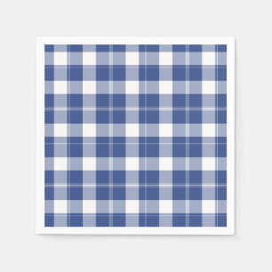 Serviette Jetable Plaid Bleu Pour Hanoukka Papier Vacances Naples