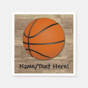 Serviette Jetable Plancher personnalisé en bois de basket-ball
