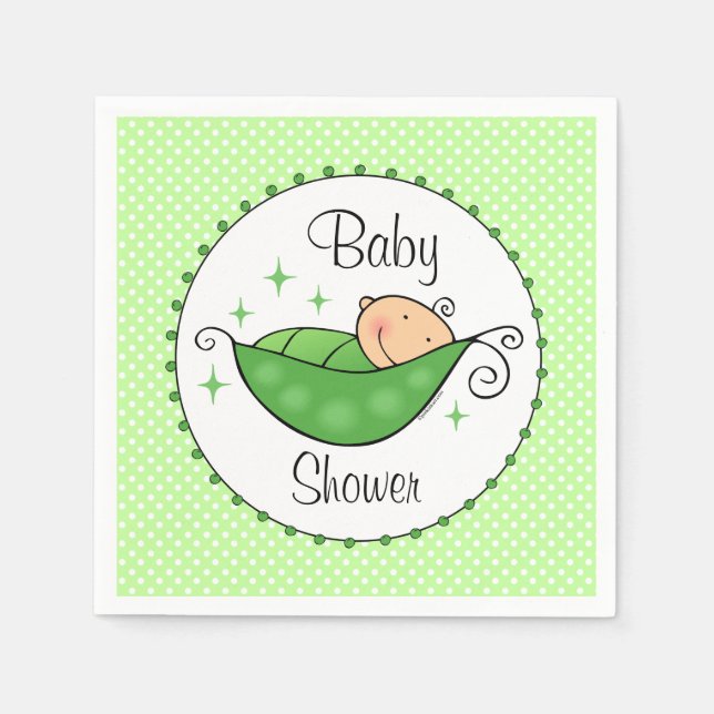 Serviette Jetable Pois dans mon pois (Devant)