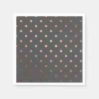 pois élégants faux rose gris or