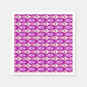 Serviette Jetable Poisson de style moderne du milieu du XXe siècle,
