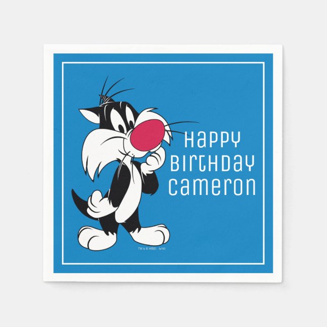 Serviette Jetable Pose classique de Jr. | de Sylvester (Devant)