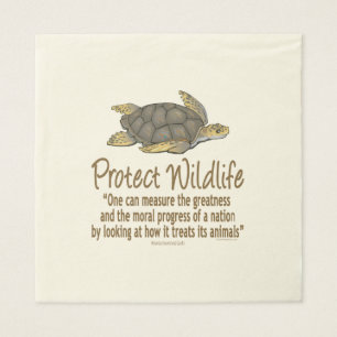 Serviette Jetable Protéger les tortues de mer