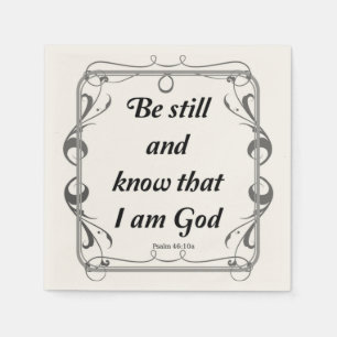 SERVIETTE JETABLE PSALM 46-10