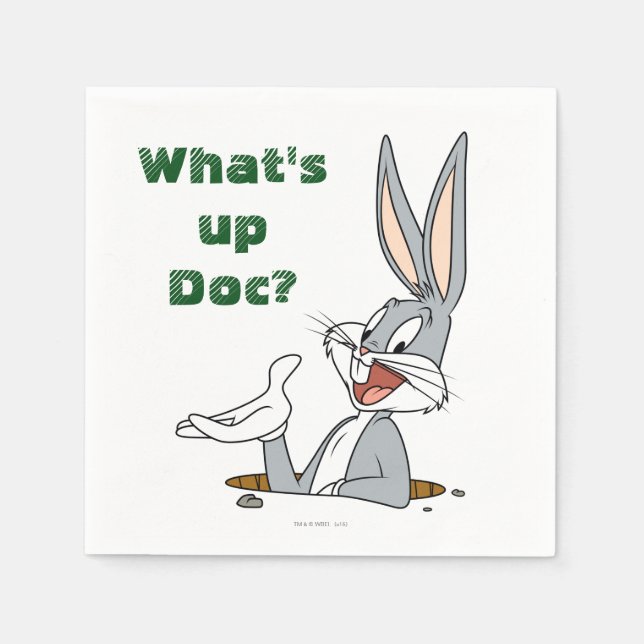 Serviette Jetable QU’EST-CE QUE LE DOC?™ BOGS BUNNY™ Rabbit Hole (Devant)