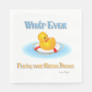 Serviette Jetable Quoi qu'il Flotte votre Duckie en caoutchouc