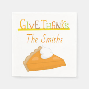 Serviette Jetable Remerciez cette tarte à la pomme de terre douce de