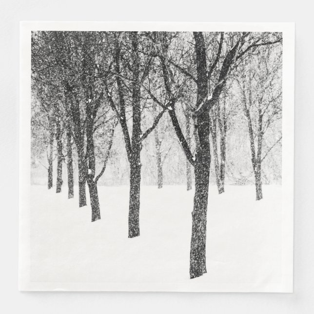 Serviette Jetable ris I side with trees (Devant)