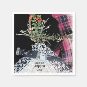 Serviette Jetable Robbie Burns serviettes décontractées