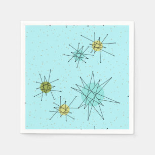 Serviette Jetable Robin's Oeuf Blue Starbursts Papier de démarrage a