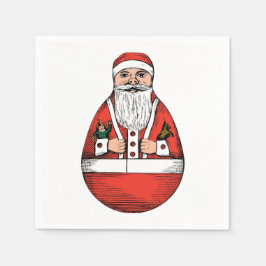 Serviette Jetable Rolly Polly Père Noël Toy Livre blanc Napkin