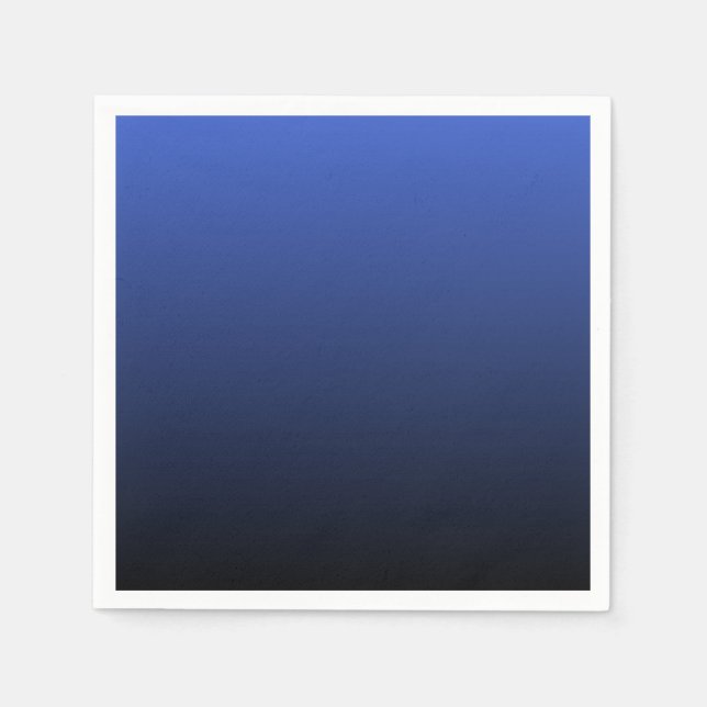Serviette Jetable Royal Blue Black Ombre (Devant)