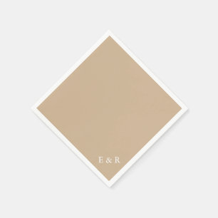 Serviette Jetable Sable Brown chaud - Printemps 2018 London Fashion 