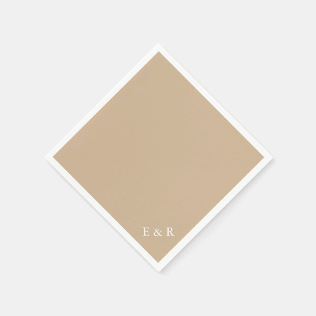 Serviette Jetable Sable Brown chaud - Printemps 2018 London Fashion  (Coin)