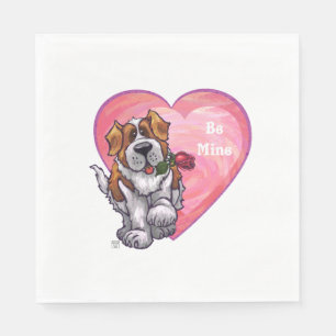 Serviette Jetable Saint-Bernard Valentin