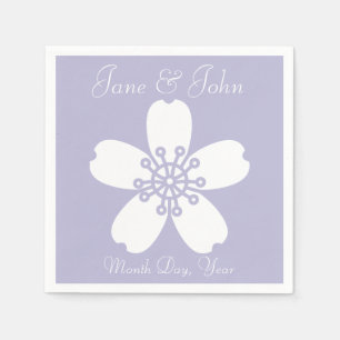 Serviette Jetable Sakura de charme dans les serviettes de lavande