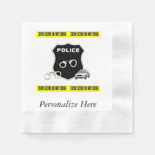 Serviette Jetable Scène du crime de police