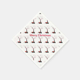 Serviette Jetable Scottie Dog Art et Robins en saison