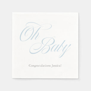 Serviette Jetable Script Oh Baby   BABY SHOWER   C'est un garçon