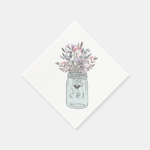 Serviette Jetable Secret Jardin Mason Jar Papier personnalisé Napkin