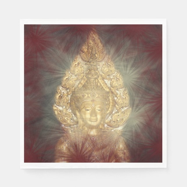 Serviette Jetable serviettes bouddha doré (Devant)