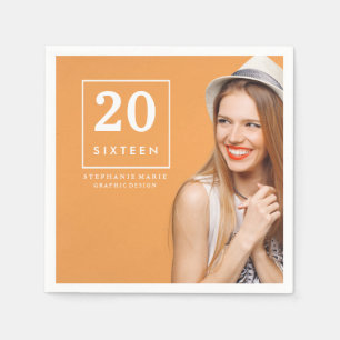 Serviette Jetable Serviettes chics 2016 d'obtention du diplôme de