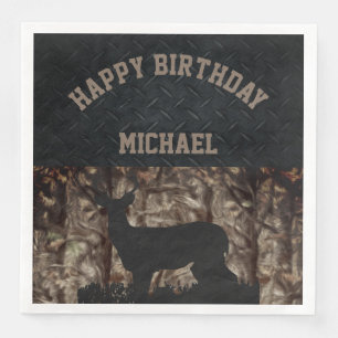 Serviette Jetable Serviettes d'anniversaire de chasse de pays de