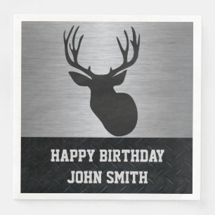 Serviette Jetable Serviettes de chasse de cerfs communs du joyeux