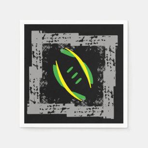 Serviette Jetable Serviettes de cocktails gris/vert/jaune/noir