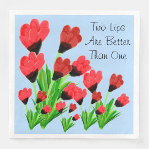 Serviette Jetable Serviettes de dîner Red Tulip