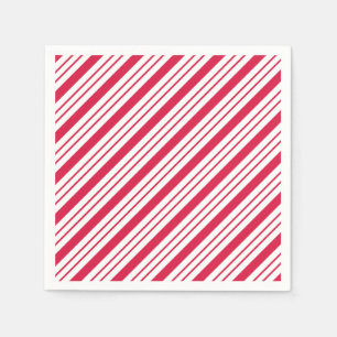 Serviette Jetable Serviettes de fête de Noël bonbons menthe poivrée