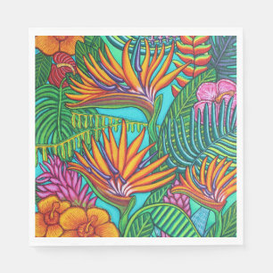 Serviette Jetable Serviettes de papier de gemmes tropicales