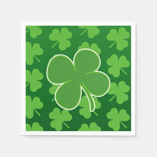 Serviette Jetable Serviettes de papier de jour St. Patrick (Devant)
