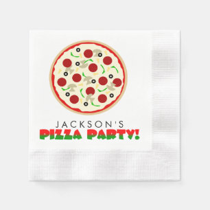 Serviette Jetable Serviettes de papier de partie de pizza