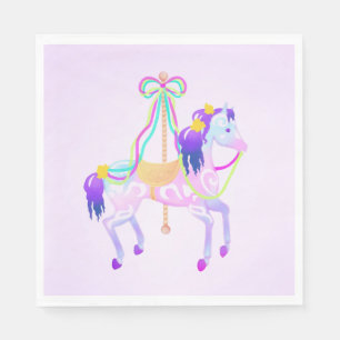 Serviette Jetable Serviettes de partie de cheval de carrousel