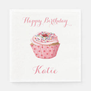 Serviette Jetable Serviettes faites sur commande d'anniversaire,