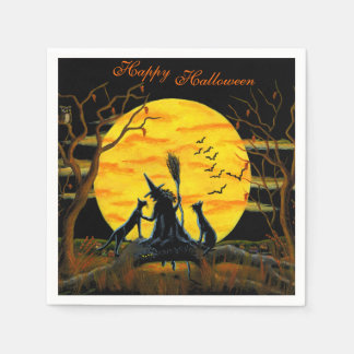 Serviette Jetable Serviettes Halloween "Patience, Nears Halloween"