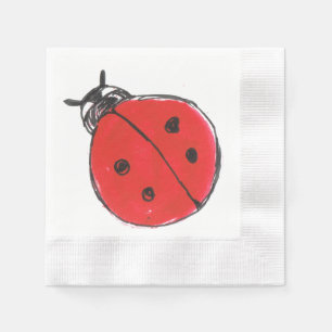 Serviette Jetable Serviettes Ladybug pour un pique-nique parfait