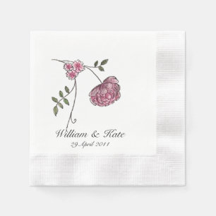 Serviette Jetable Serviettes mariages personnalisées